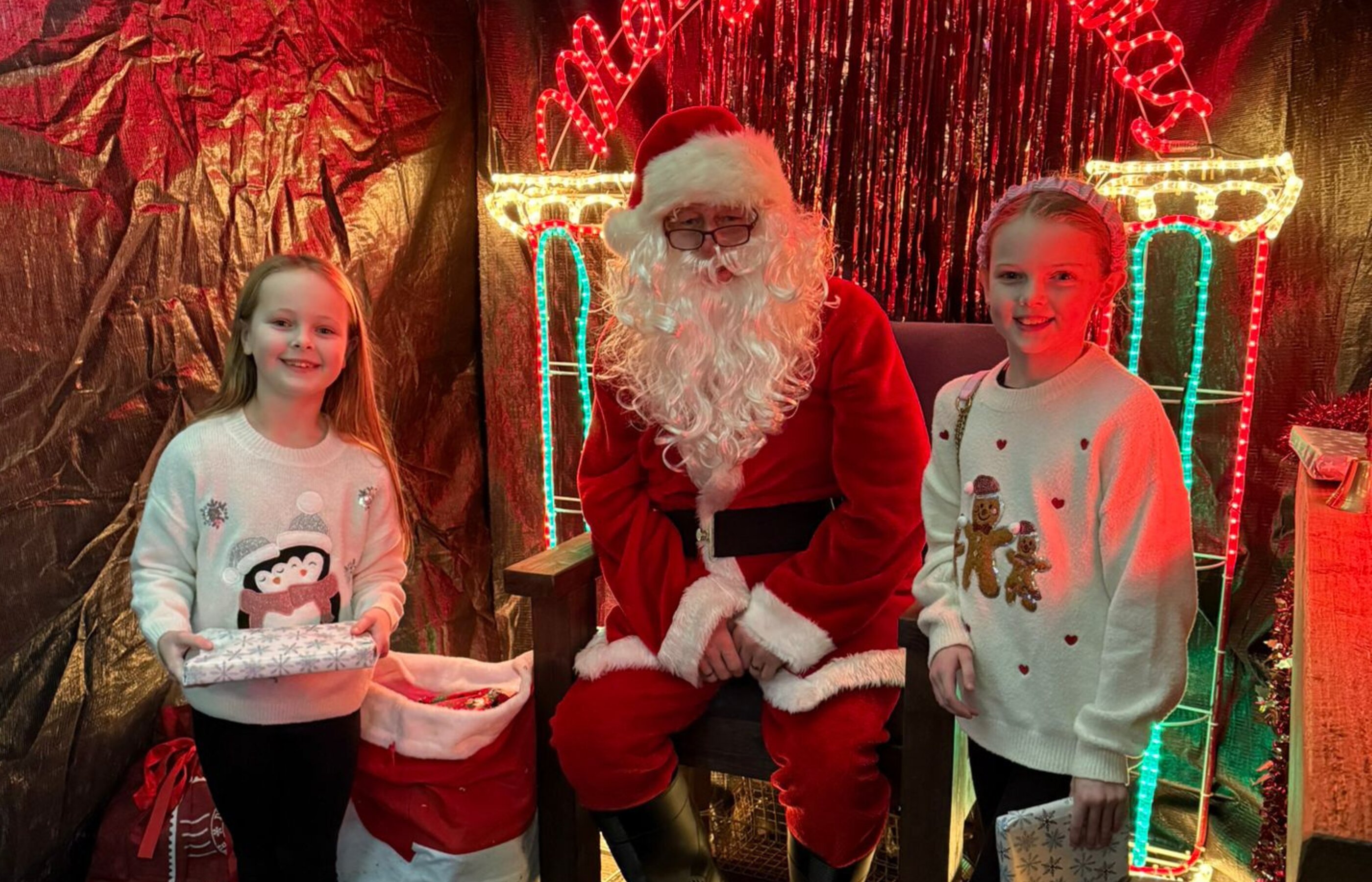 Santa’s Grotto at Penny Farm Christmas Fair